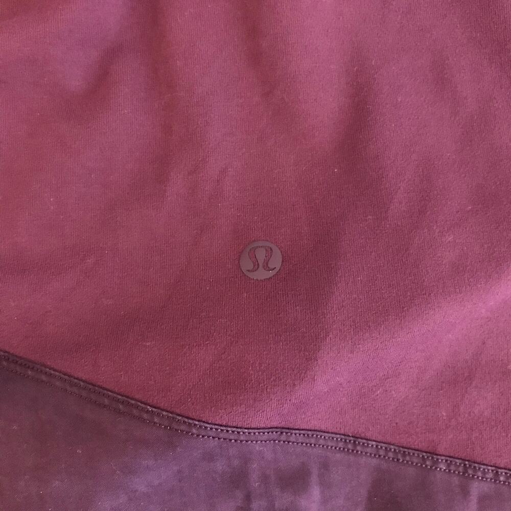 Lululemon Starting Place Hoodie 6 Garnet Red Pullover Thumbholes Athletic - Picture 6 of 12